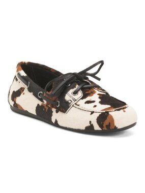 BIBI LOU Leather Animal Print Flats
